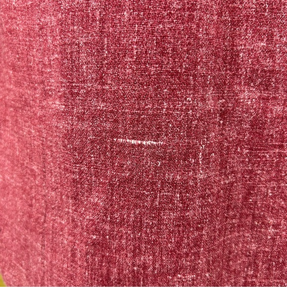 Vintage Heathered Red Linen Dress - Picture 6 of 6